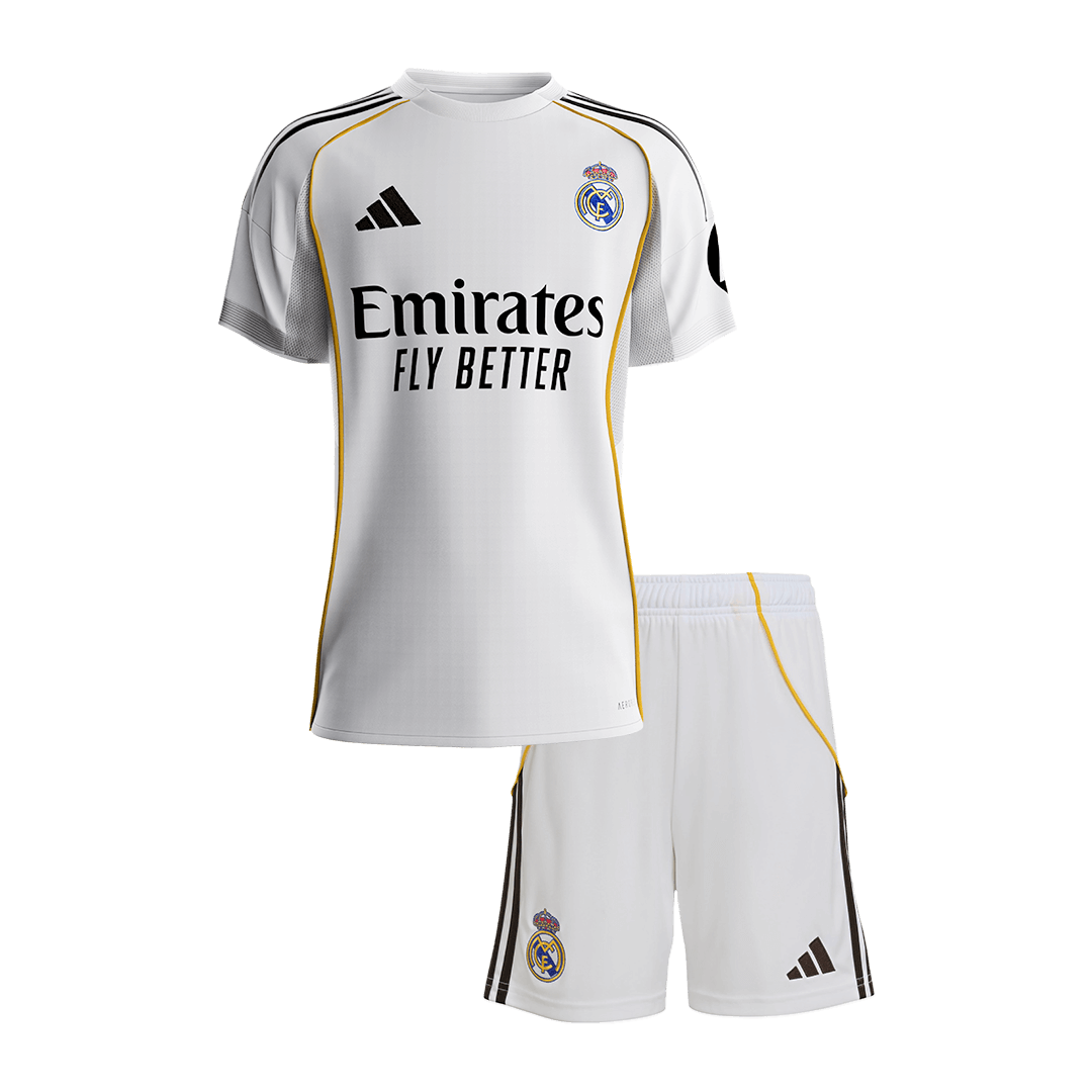 Real Madrid 2025/26 Koti Pelipaitasetti Lasten [PREMIUM]