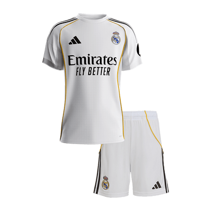 Real Madrid 2025/26 Koti Pelipaitasetti Lasten [PREMIUM]
