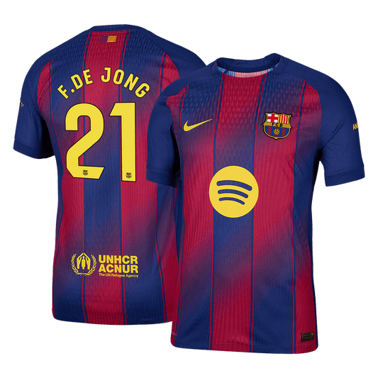 Barcelona 2025/26 Koti Pelipaita (Player Version) Miesten F.DE JONG #21