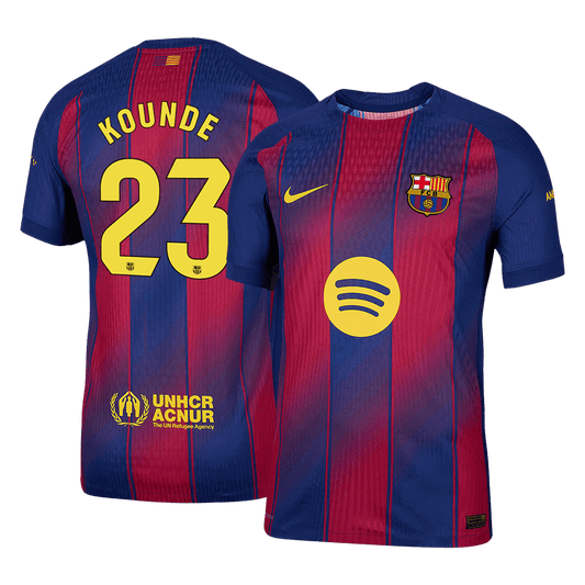 Barcelona 2025/26 Koti Pelipaita (Player Version) Miesten KOUNDE #23