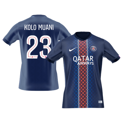 PSG 2025/26 Koti Pelipaita Miesten KOLO MUANI #23 [PREMIUM]