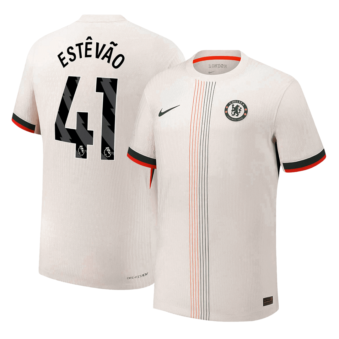 Chelsea 2025/26 Vieras Pelipaita (Player Version) Miesten ESTÊVÃO #41