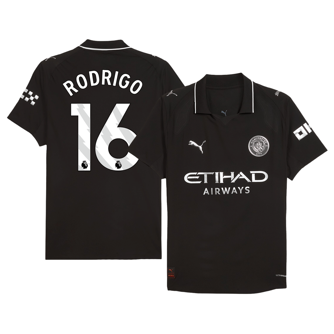 Manchester City 2025/26 Vieras Pelipaita (Player Version) Miesten RODRIGO #16