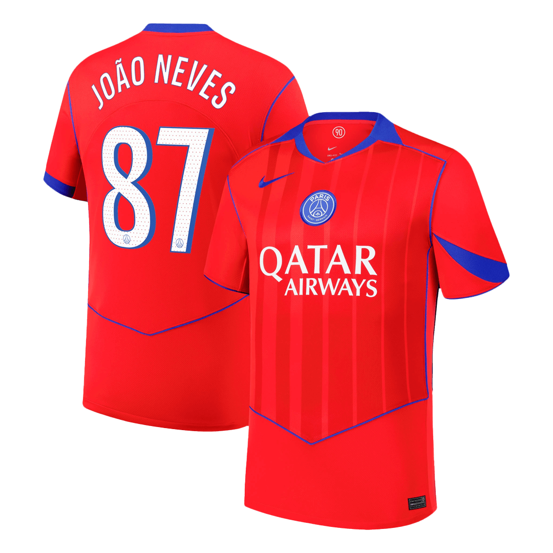 PSG 2025/26 Kolmas Pelipaita Miesten JOÃO NEVES #87