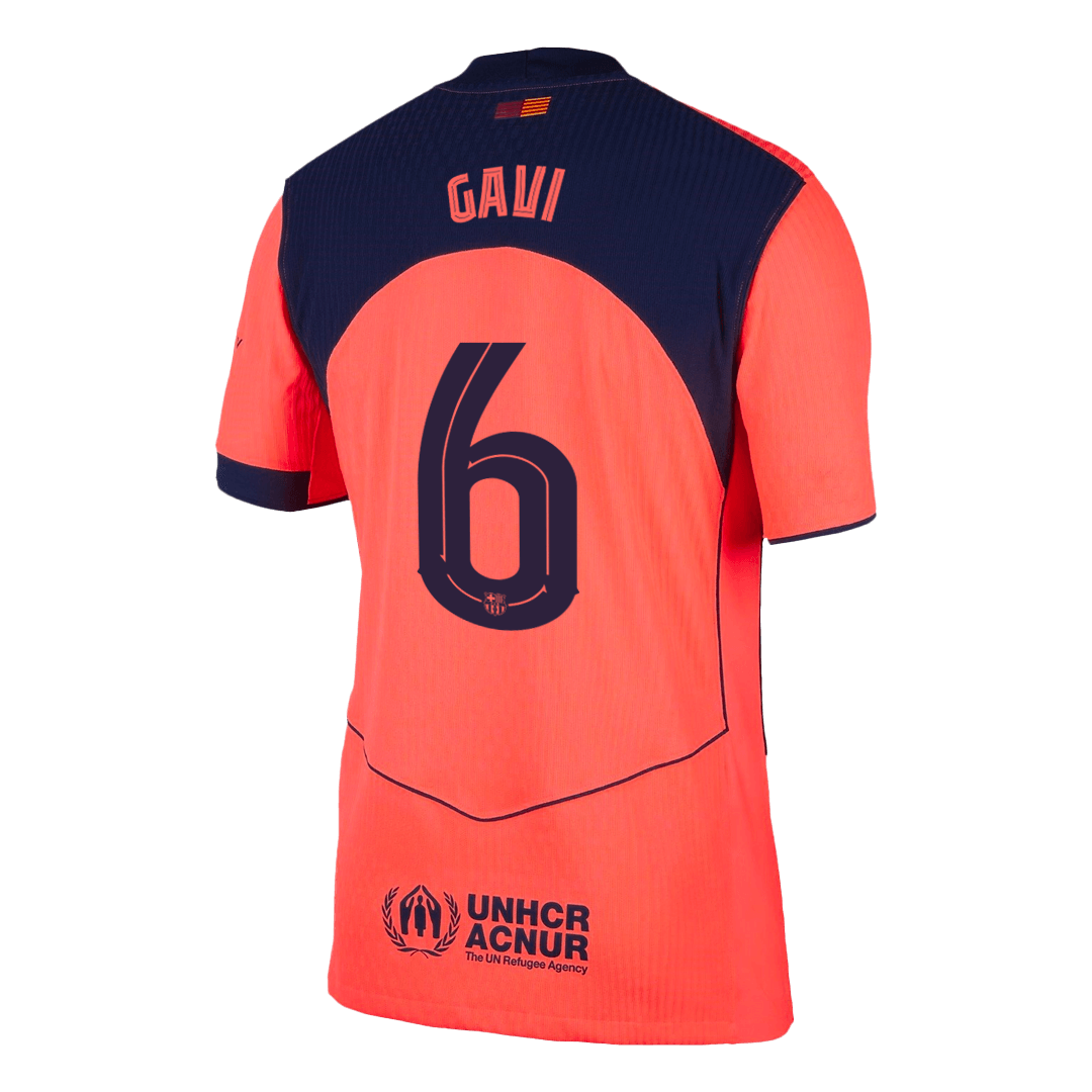 Barcelona 2025/26 UCL Kolmas Pelipaita (Player Version) Miesten GAVI #6