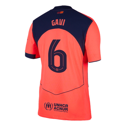 Barcelona 2025/26 UCL Kolmas Pelipaita (Player Version) Miesten GAVI #6