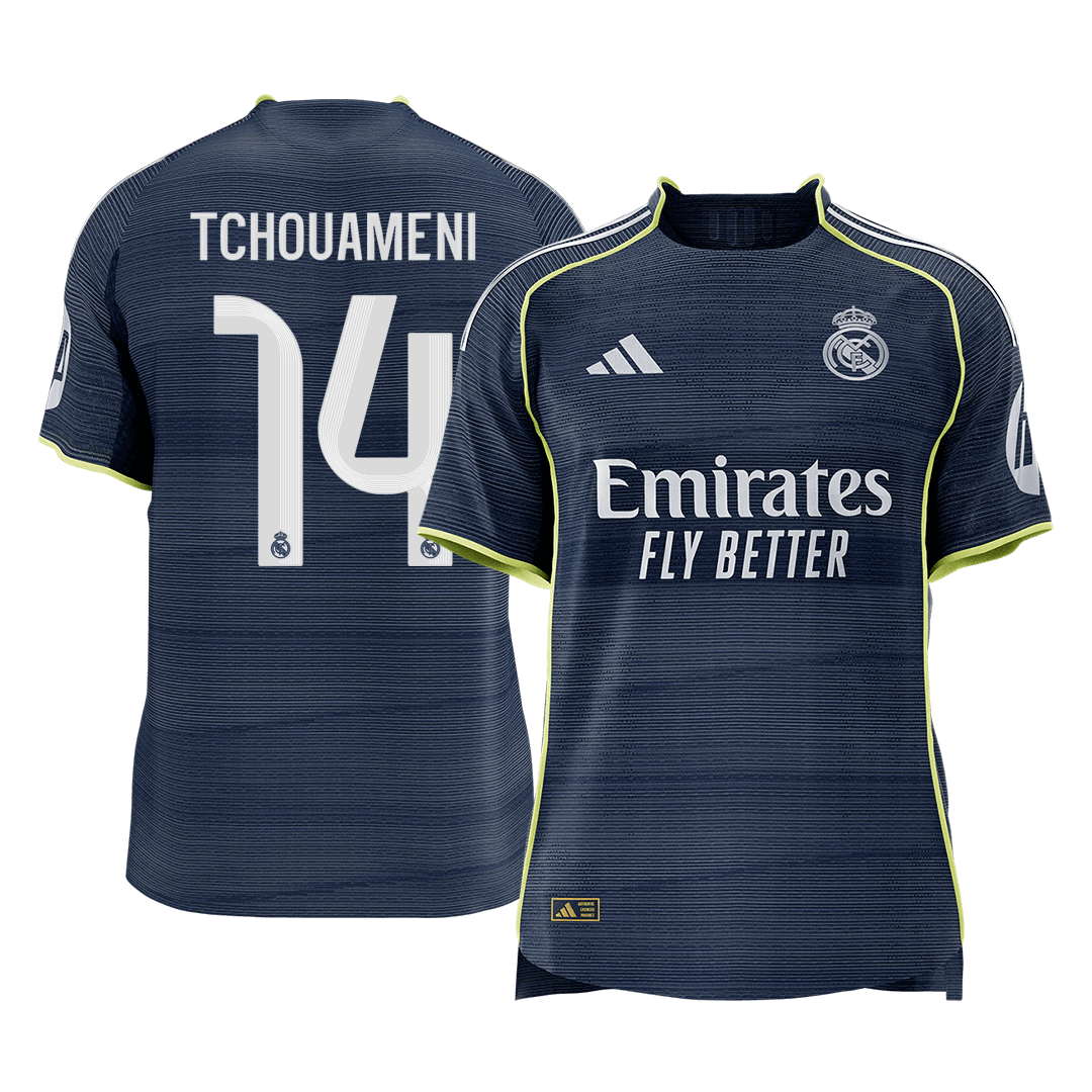 Real Madrid 2025/26 Vieras Pelipaita (Player Version) Miesten TCHOUAMENI #14 [PREMIUM]