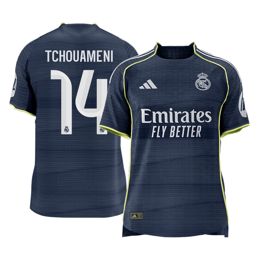 Real Madrid 2025/26 Vieras Pelipaita (Player Version) Miesten TCHOUAMENI #14 [PREMIUM]