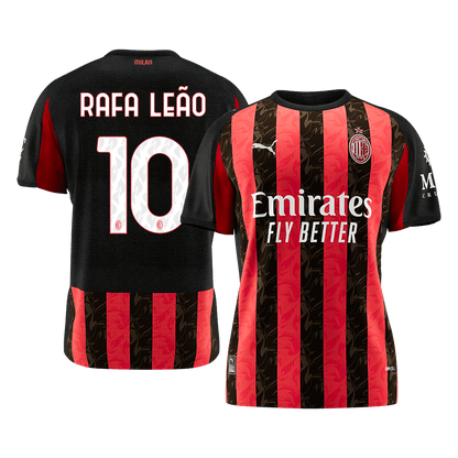 AC Milan 2025/26 Koti Pelipaita Miesten RAFA LEÃO #10 [PREMIUM]