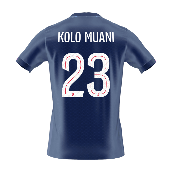 PSG 2025/26 Koti Pelipaita Miesten KOLO MUANI #23 [PREMIUM]
