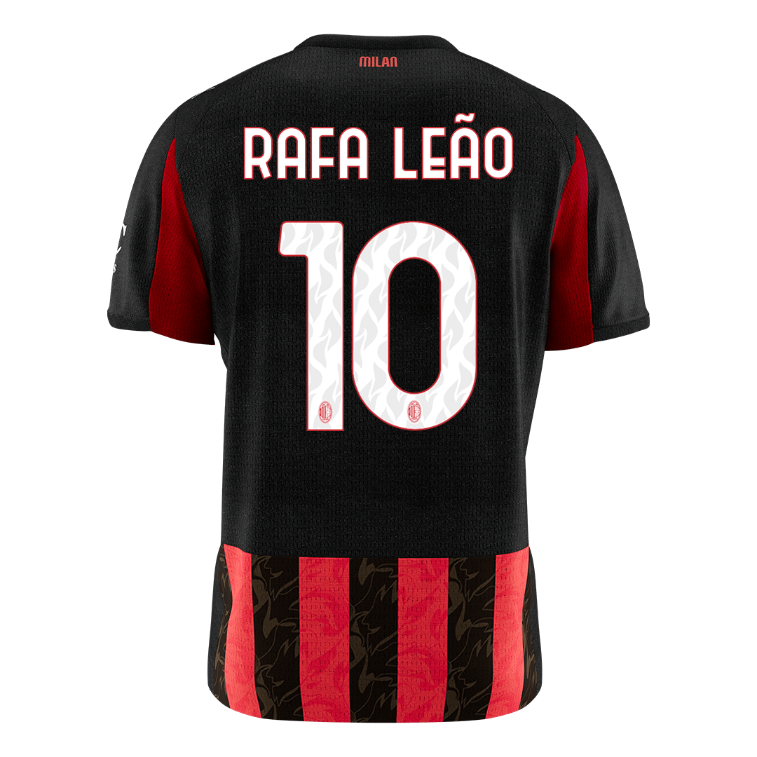 AC Milan 2025/26 Koti Pelipaita Miesten RAFA LEÃO #10 [PREMIUM]