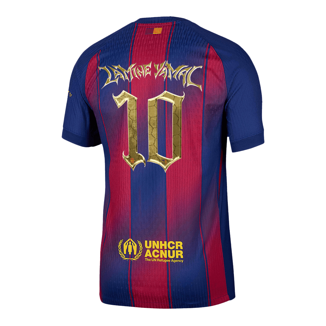 Barcelona 2025/26 Koti Pelipaita (Player Version) Miesten LAMINE YAMAL #10