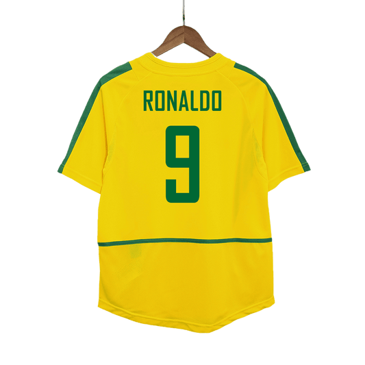 Brazil 2002/03 Koti Retro-pelipaita Miesten RONALDO #9