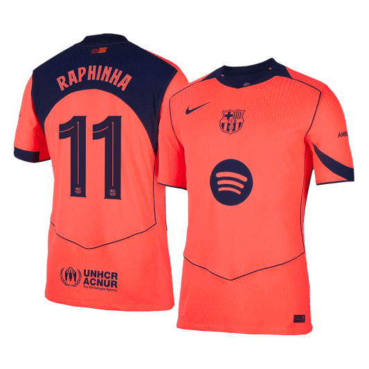Barcelona 2025/26 UCL Kolmas Pelipaita (Player Version) Miesten RAPHINHA #11