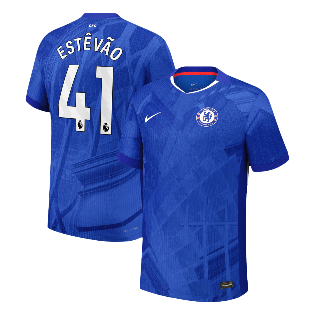 Chelsea 2025/26 Koti Pelipaita (Player Version) Miesten ESTÊVÃO #41