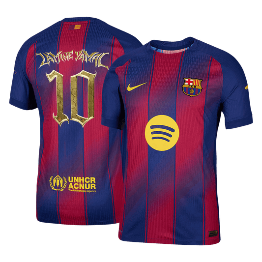 Barcelona 2025/26 Koti Pelipaita (Player Version) Miesten LAMINE YAMAL #10