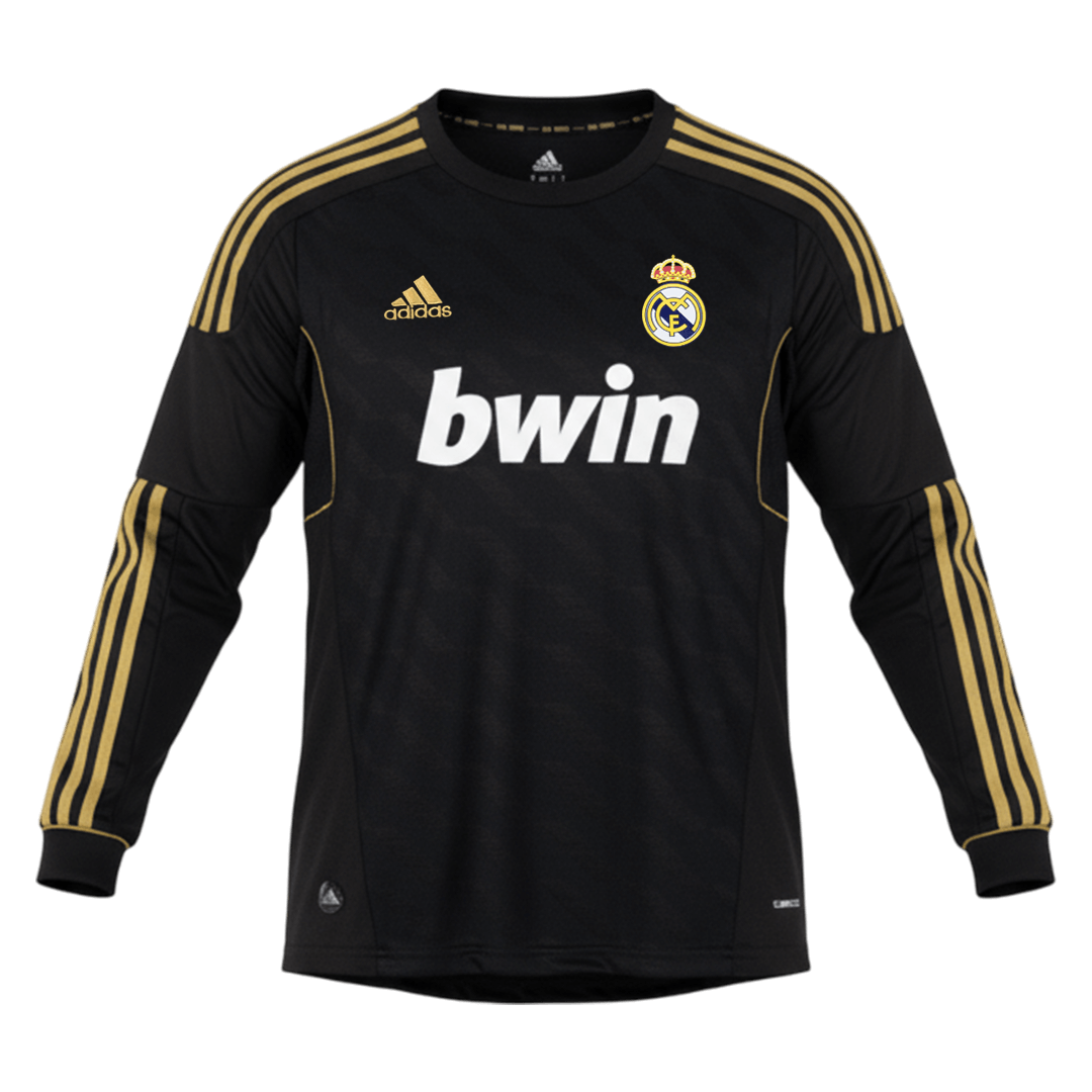 Real Madrid 2011/12 Vieras Pitkähihainen Retro-pelipaita Miesten