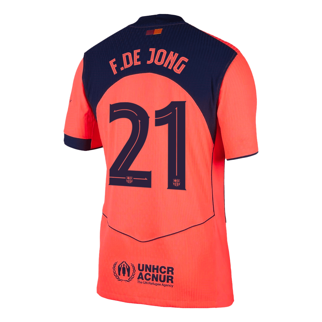 Barcelona 2025/26 UCL Kolmas Pelipaita (Player Version) Miesten F.DE JONG #21