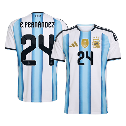 Argentina World Cup 2026 Koti Pelipaita Miesten E. FERNÁNDEZ #24 [PREMIUM]