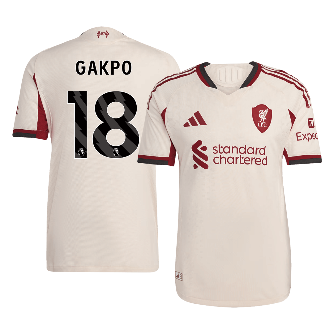 Liverpool 2025/26 Vieras Pelipaita (Player Version) Miesten GAKPO #18