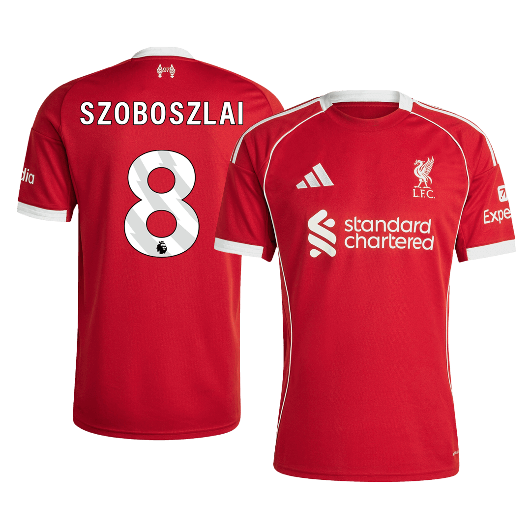 Liverpool 2025/26 Koti Pelipaita Miesten SZOBOSZLAI #8