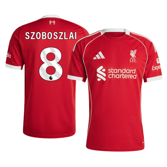 Liverpool 2025/26 Koti Pelipaita Miesten SZOBOSZLAI #8