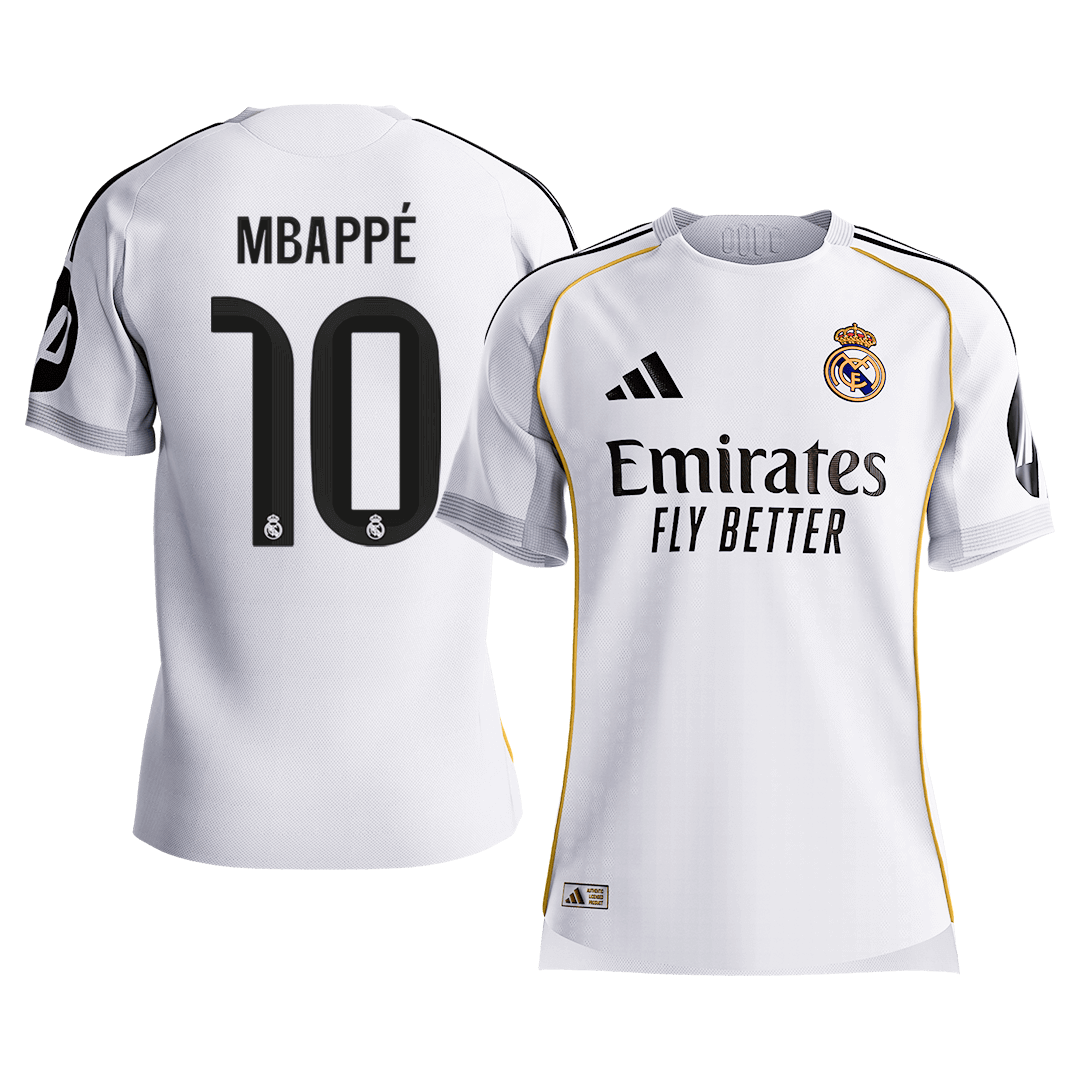 Real Madrid 2025/26 Koti Pelipaita (Player Version) Miesten MBAPPÉ #10 [PREMIUM]